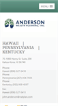 Mobile Screenshot of andersonwealthplanning.com