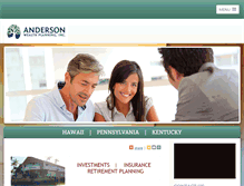 Tablet Screenshot of andersonwealthplanning.com